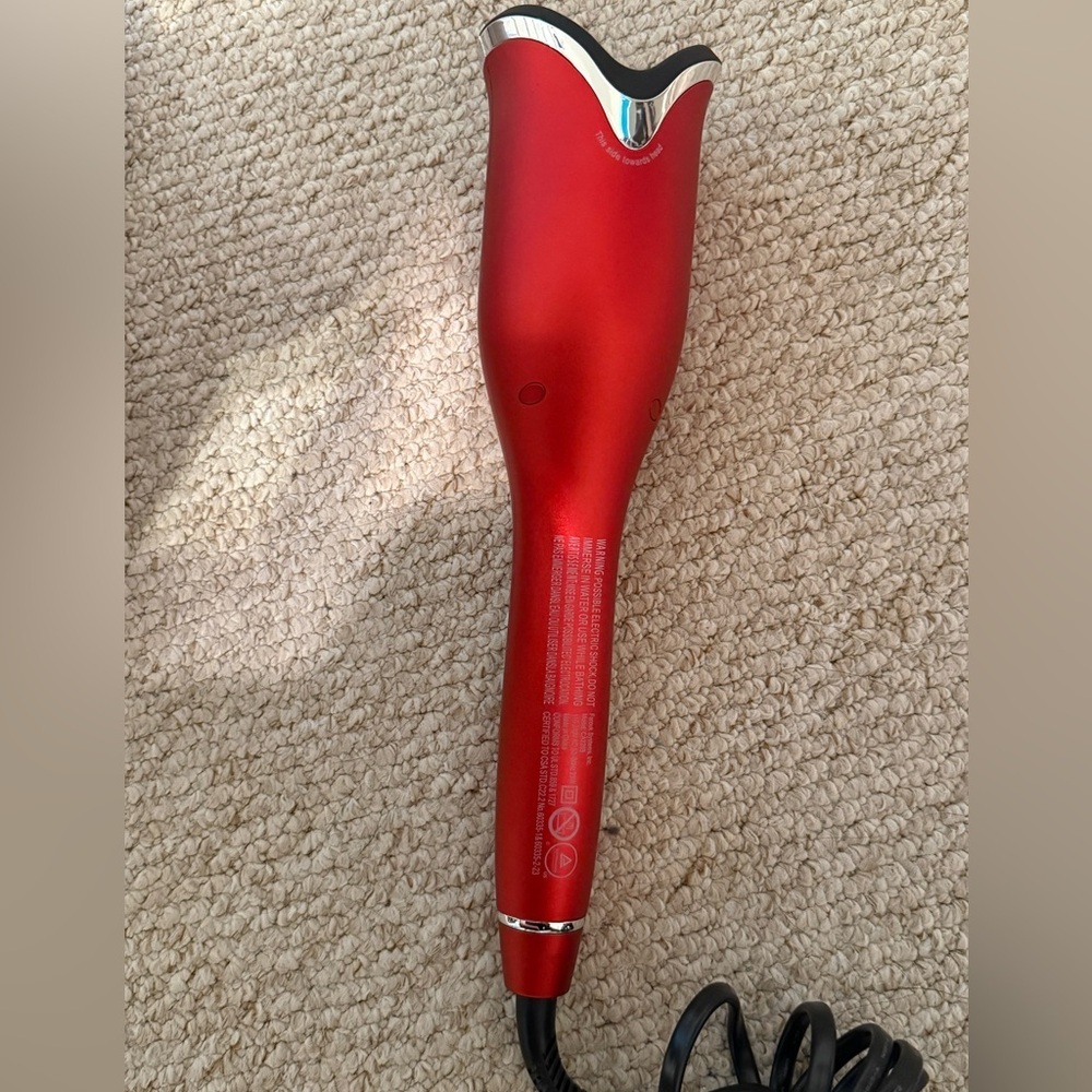 Chi Spin N Curl 1” Ceramic Rotating Curling Iron-ruby red - Picture 4 of 6